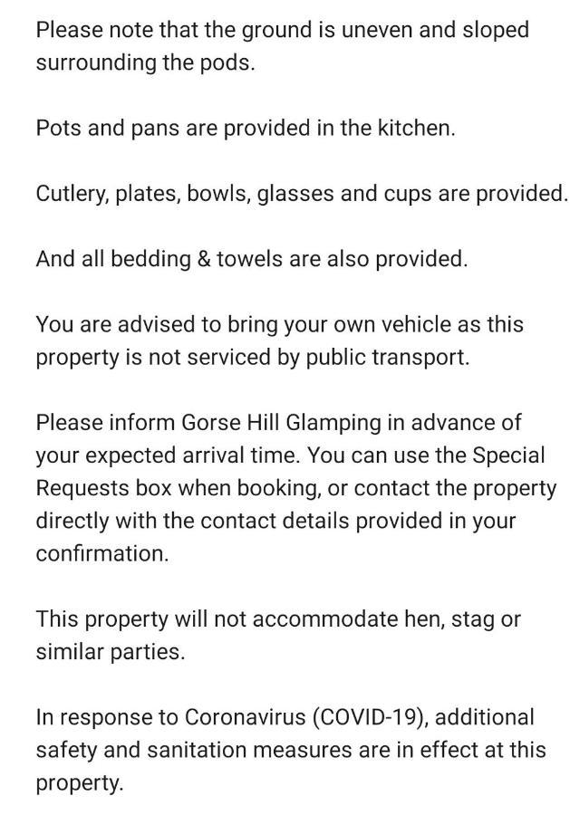 Gorse Hill Glamping Otel Newcastle  Dış mekan fotoğraf